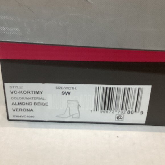 Sz.9W Vince Camuto Water-Repellent Suede Mid-Shaft Boots -Kortimy Almond - Picture 14 of 14